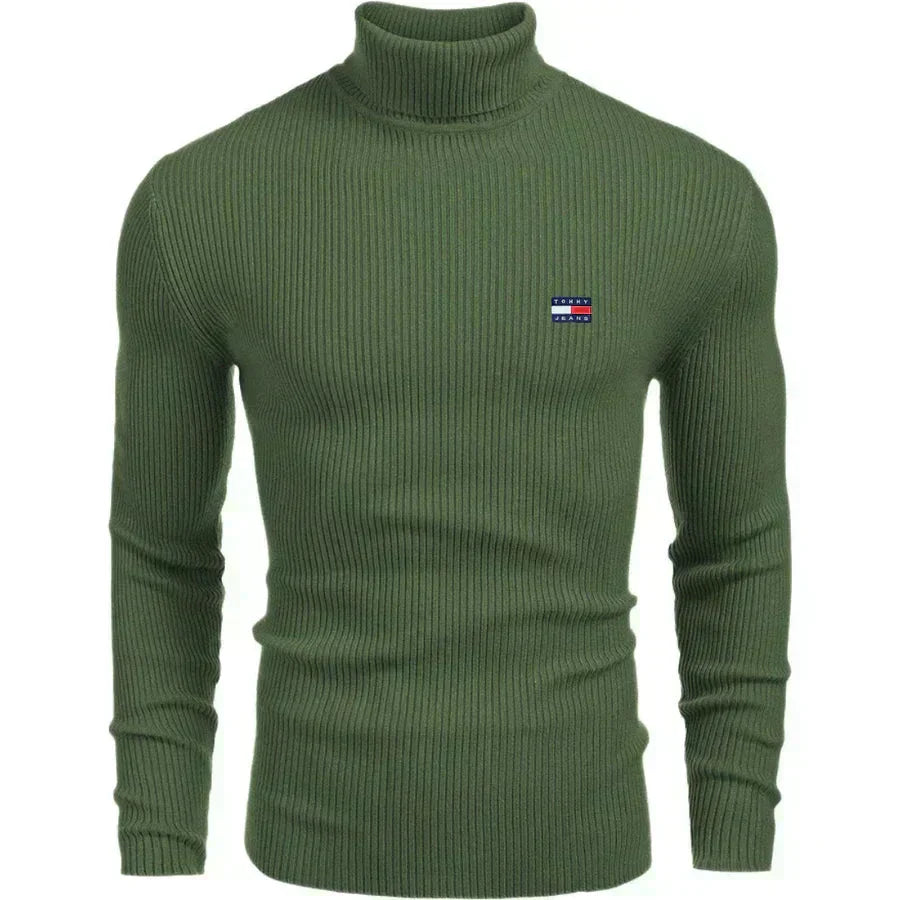 TH Turtleneck Classic Knit Sweater